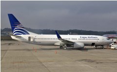 コパ航空(パナマ).ボーイング737-8V3winglets(HP-1536CMP)